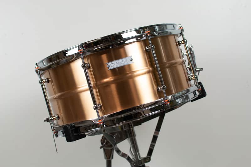 Standard Drum Co 6.5x14 Bronze Snare Drum image 1