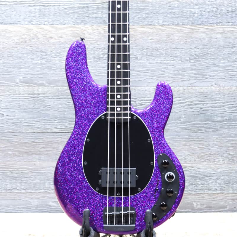 Ernie Ball Music Man DarkRay Bass Plasma Purple 4-String Electric Bass w/Case image 1