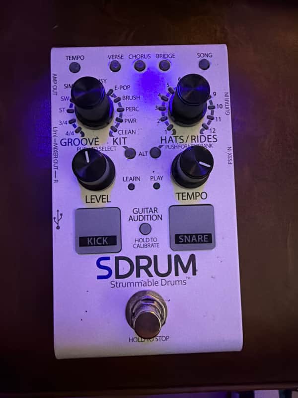 DigiTech SDRUM Strummable Drums- White image 1