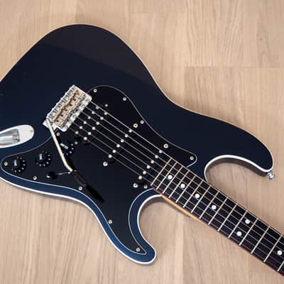 2017 Fender Aerodyne Stratocaster HSS Medium Scale 24 3/4" Gunmetal Blue Japan MIJ image 9