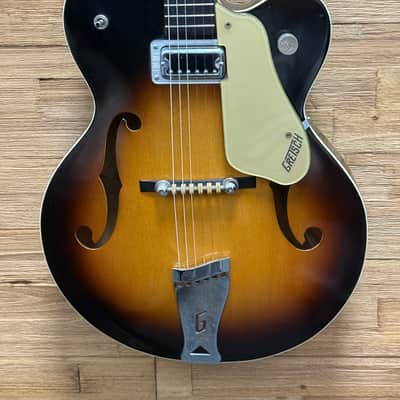 Gretsch 6124 Single Anniversary Hollow Body Guitar 1961 - Shaded Golden Sunburst w/non orig hard case image 1