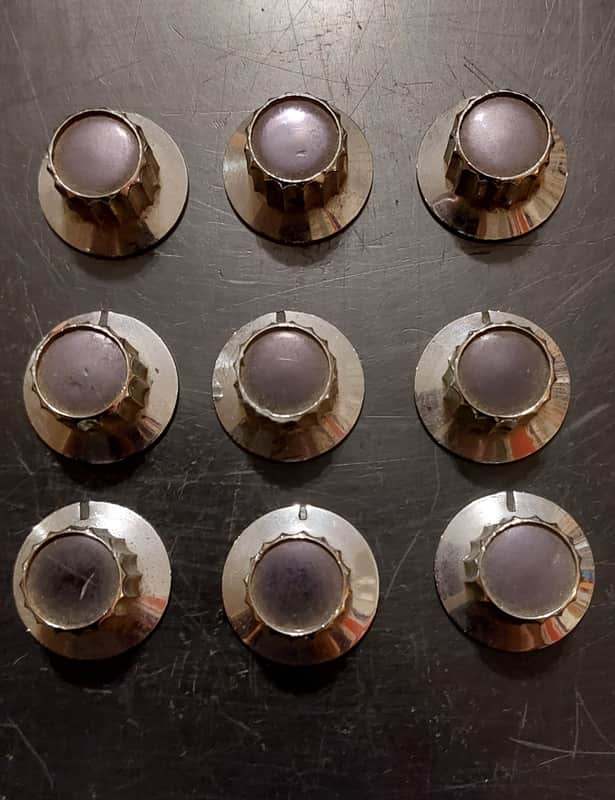 Vintage Plastic Knobs Set of 9 image 1