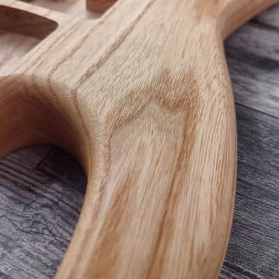 Oil Finish See-Through Northern Ash S Style Guitar Body, S Type Vintage Part Replacement Gadget,Unfinished, hsh Config image 4