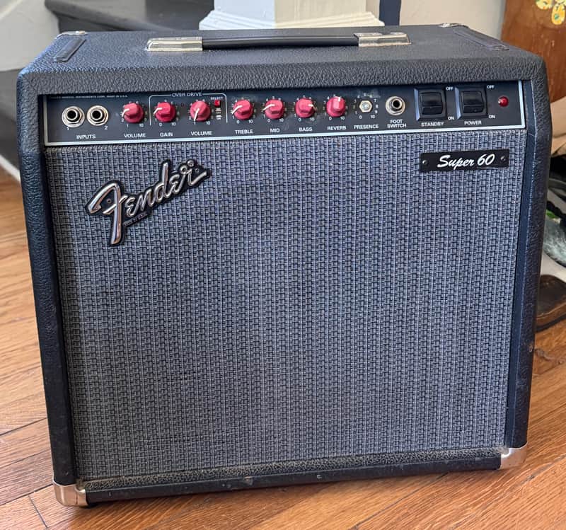 Fender Super 60 2-Channel 60-Watt 1x12" Guitar Combo 1988 - 1991 image 1