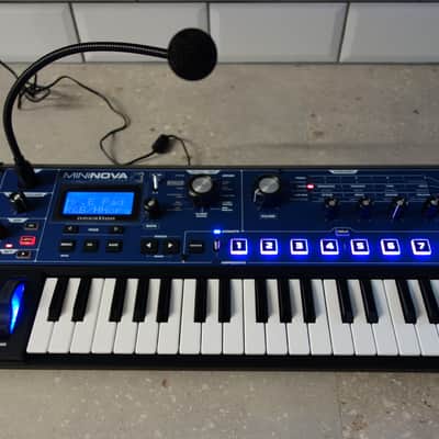 Novation MiniNova 37-Key 18-Voice Synthesizer 2012 - Present - Blue image 1