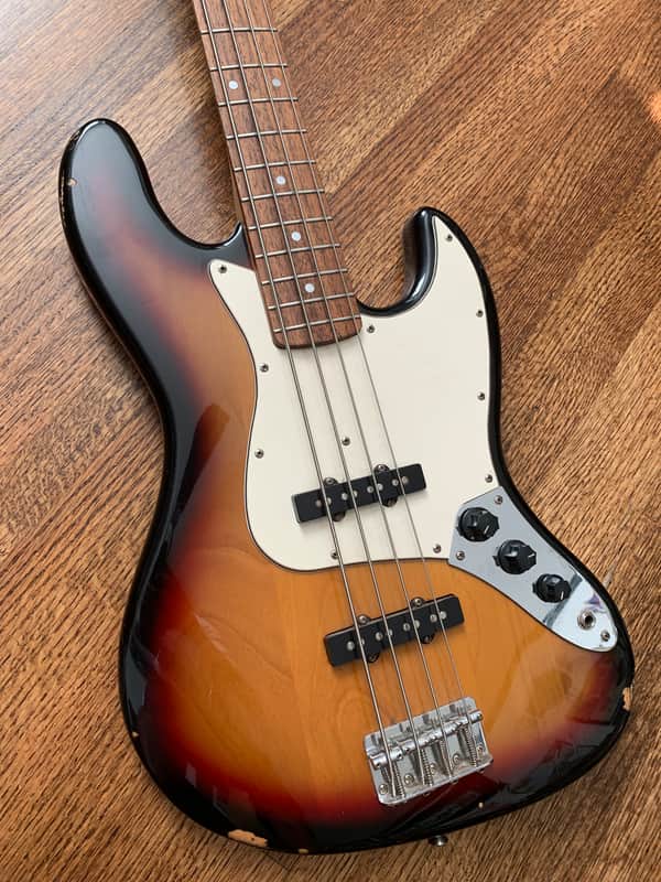 Fernandes Jazz Bass 1990s 3-Tone Sunburst image 1