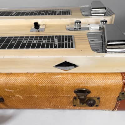 Circa 1955 Fender Dual 6 Professional Three Leg Steel Guitar w/OHSC image 15