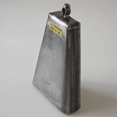 Rare J.C.R. Percussion Bronx NY Large Timbales Cowbell – Cali Rivera Handmade – Near Mint 8¼" image 9