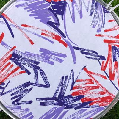 14" reversible cloth drum cover - partial mute - dampener - compare to Drum Tortillas, Quesadilla and Big Fat Snare image 1