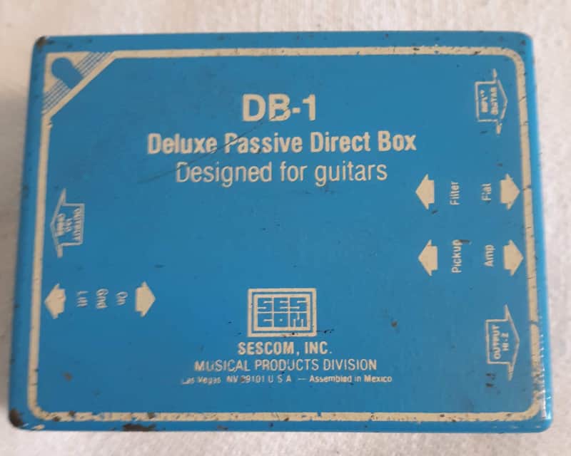 1970's Sescom DB-1 Deluxe Passive Direct Box for Guitars Vintage image 1