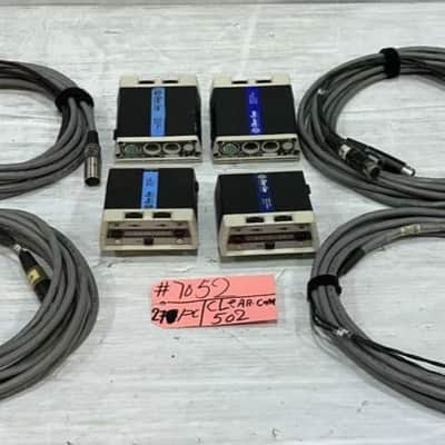 Clear-Com RS-502 Two Channel Intercom Belt Pack#7052 (LOT OF 4)(TRUEHEARTSOUND) image 1