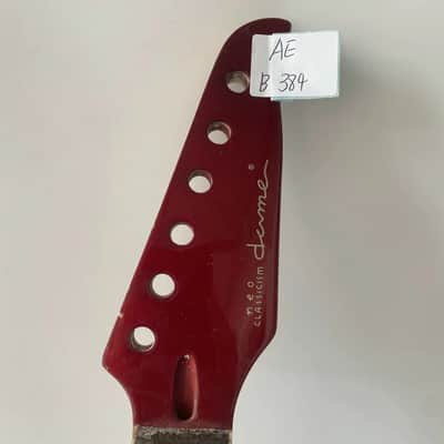 Red Headstock Custom Electric Guitar Neck, Rosewood Fingerboard image 2