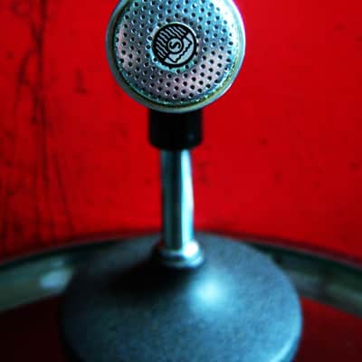 Vintage RARE 1950's Shure 245S ceramic microphone / 777 crystal Hi Z harp mic w accessories image 5