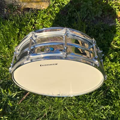 Ludwig Supralite 15x5 Snare Drum – Rare Size – Excellent Condition image 4