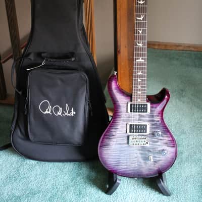 PRS USA CE 24 2021 - Charcoal Purpleburst Limited black satin neck image 2