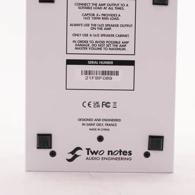 Two Notes Torpedo Captor X 8ohm Stereo Reactive Load Box / Attenuator 2020 - White image 7
