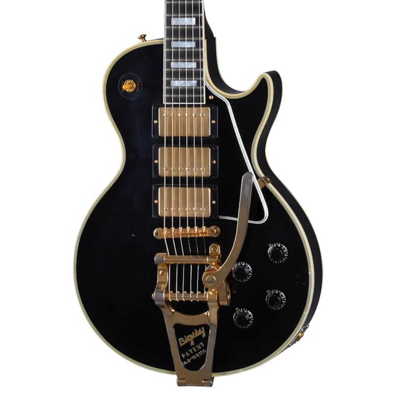 Gibson Custom Shop Murphy Lab '57 Les Paul Custom 3-Pickup Reissue Light Aged  image 2