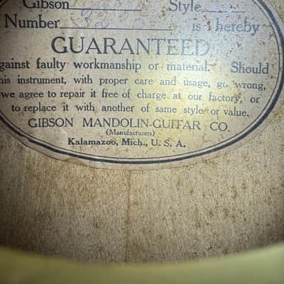Gibson A style Mandolin SR-11-86 1916? - Natural image 3