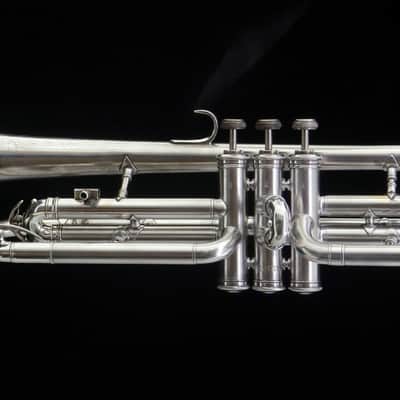 Rare Vintage York Air Flow Cornet in Satin Silver! image 4