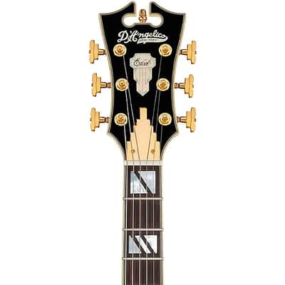 D'Angelico Excel DC Double-Cutaway Semi-Hollow Electric Guitar, Amber image 6