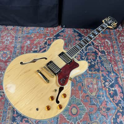 *VIDEO* Epiphone Sheraton II Semi-Hollow Body Natural w/Hard Case- 2008 image 2
