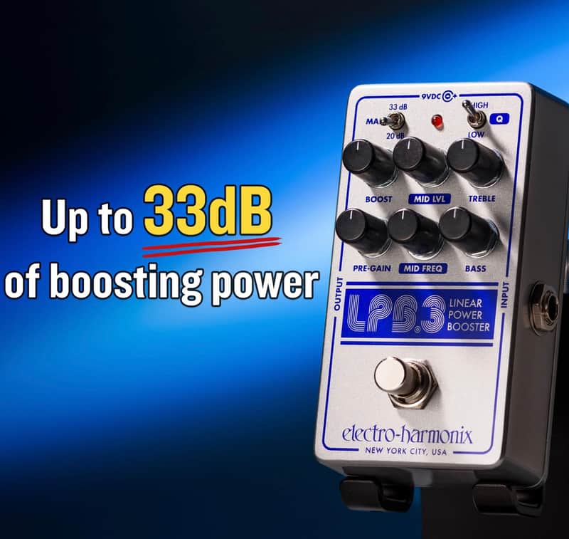 Electro-Harmonix LPB-3 Linear Power Booster Effect Pedal image 1