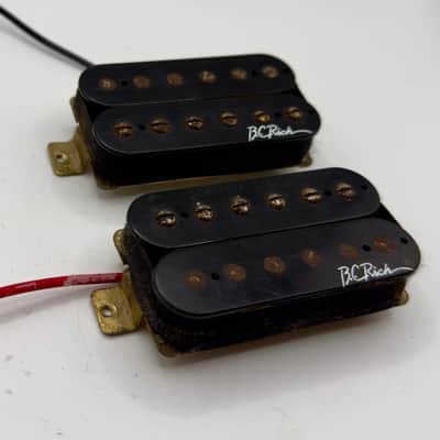 B.C. Rich Bronze Series Branded Humbucker Pickup Set 2000’s - Black image 2