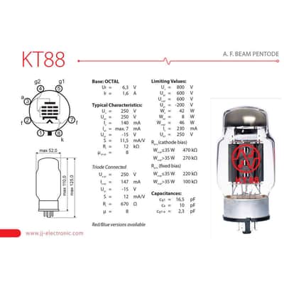 JJ Electronic KT88 Vacuum Tube image 2
