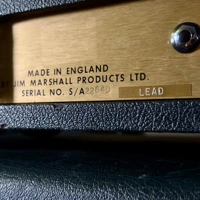 Marshall JMP 1987 50-Watt Guitar Amp Head 1972 - Black Bild 4
