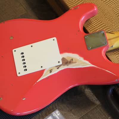 2017 Nash Guitars S57 Ash Electric Guitar Fiesta Red Relic + OHSC image 13