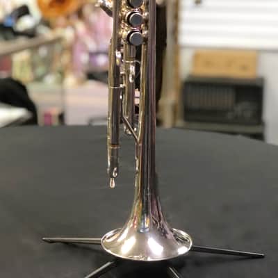 King SB12 System Blue Marching Trumpet Silver-Plated image 7