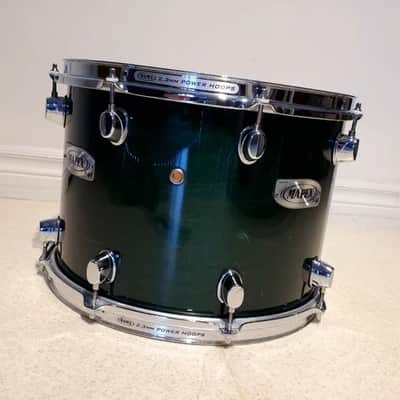 VTG MAPEX 14"x10" Emerald Green Rack Tom Drum Maple "Pro M" - Awesome! image 5