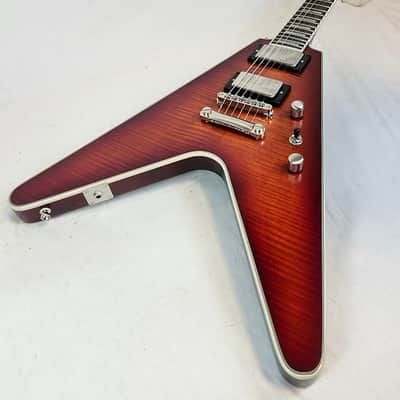 Epiphone Flying V Prophecy Aged Bengal Tiger Burst, Electric Guitar with Premium Gig Bag image 7