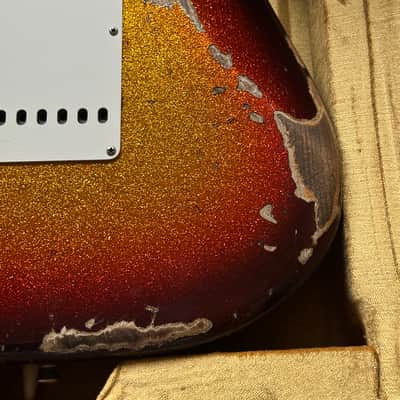 2024 Fender Stratocaster Super Heavy Relic 1965 Sunburst Sparkle Custom Shop image 17