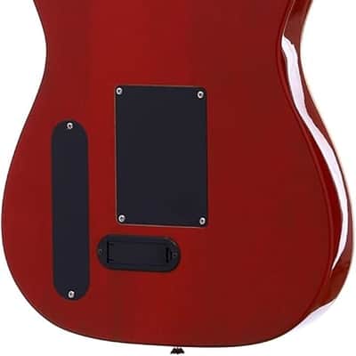 Semi Hollow Semi-Aucoustic Electric Guitar, Trans Red image 2