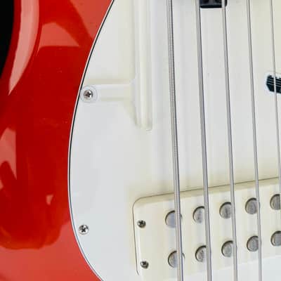 Ernie Ball Music Man StingRay 5 H with Rosewood Fretboard 1999 - 2018 - Red Sparkle image 2