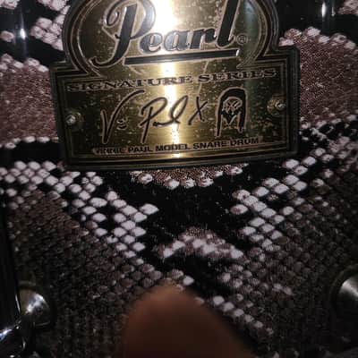 Pearl VP1480 14x8" Vinnie Paul Signature Maple Snare Drum 2010s - Snakeskin Graphic image 6