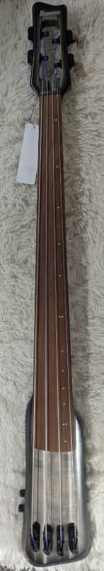 Mint Ibanez UB804BUL UB Upright 4-String Bass - Black Ice Burst Low Gloss w/ Gig Bag image 1