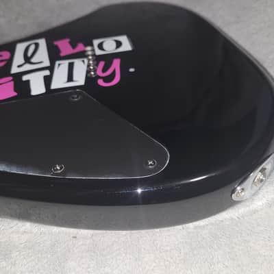 2006 Fender Squier Hello Kitty Stratocaster black guitar COLLECTORS ITEM image 14