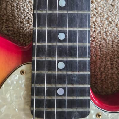 early-90s Valley Arts Custom Pro T-shape Tele Sunburst Mike McGuire signed image 11