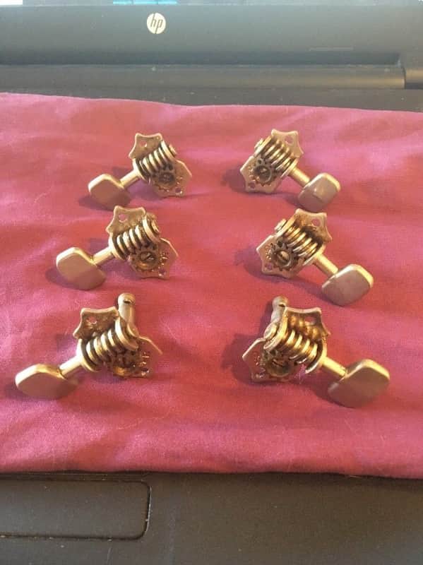 Grover Sta-tite Guitar Tuners Set ( 3+3), Square-ish Buttons image 1