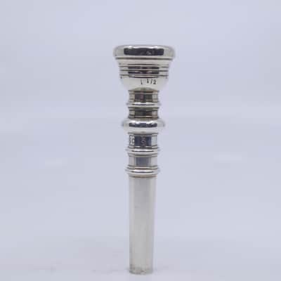 C. Bosc 1 1/2 Baroque Trumpet Mouthpiece w/ 3 Backbore - Silver image 1