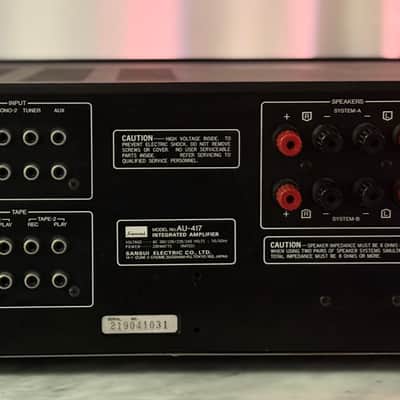 πΆβ¨ Sansui AU-417 Integrated Amplifier β 120V U.S. Unit, Serviced, Cleaned, Tested image 9