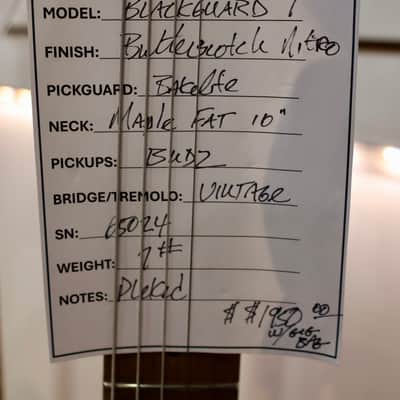 Berly Blackguard T — Butterscotch Nitro - Budz Pickups - NEW image 7