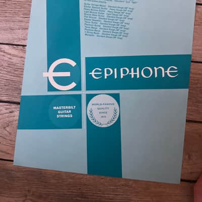 1960 Epiphone Strings Price List Rare Collector Vintage Kalamazoo image 1