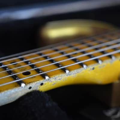 American Fender Stratocaster Relic Custom Gold Sparkle HSS Texas Specials image 14