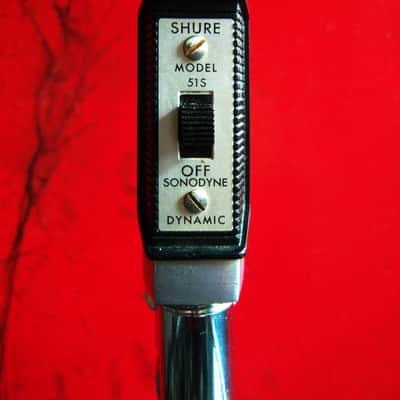 Vintage 1960's Shure 51S dynamic Microphone mod LED light / lamp w cable 51 55 55S # 2 image 6