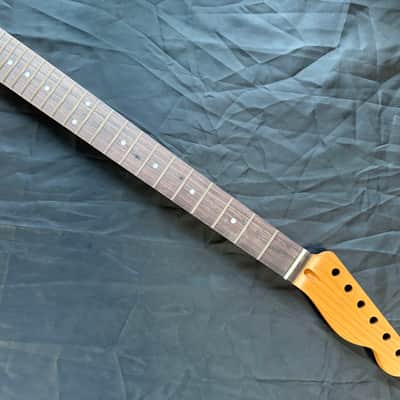 BMC Guitar Neck Tele® Telecaster® 22 Fret Roasted Maple With Rosewood Fingerboard Nitro Lacquer Rounded Fret Ends 2025 - 9.5 Radius   [TN108] image 1