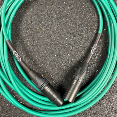 20 Foot XLR cable - Green | Bright Side Sound Machine image 2