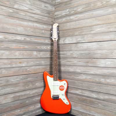 Squier by Fender FSR Paranormal Jazzmaster XII 12-String Electric - Fiesta Red (0596-SR) image 5